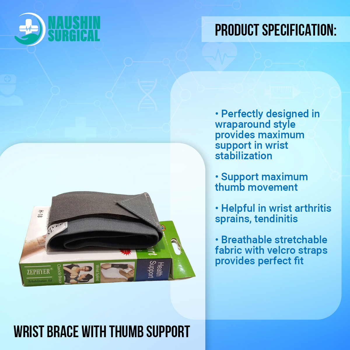 Picture of Wrist Brace with Thumb Support BD