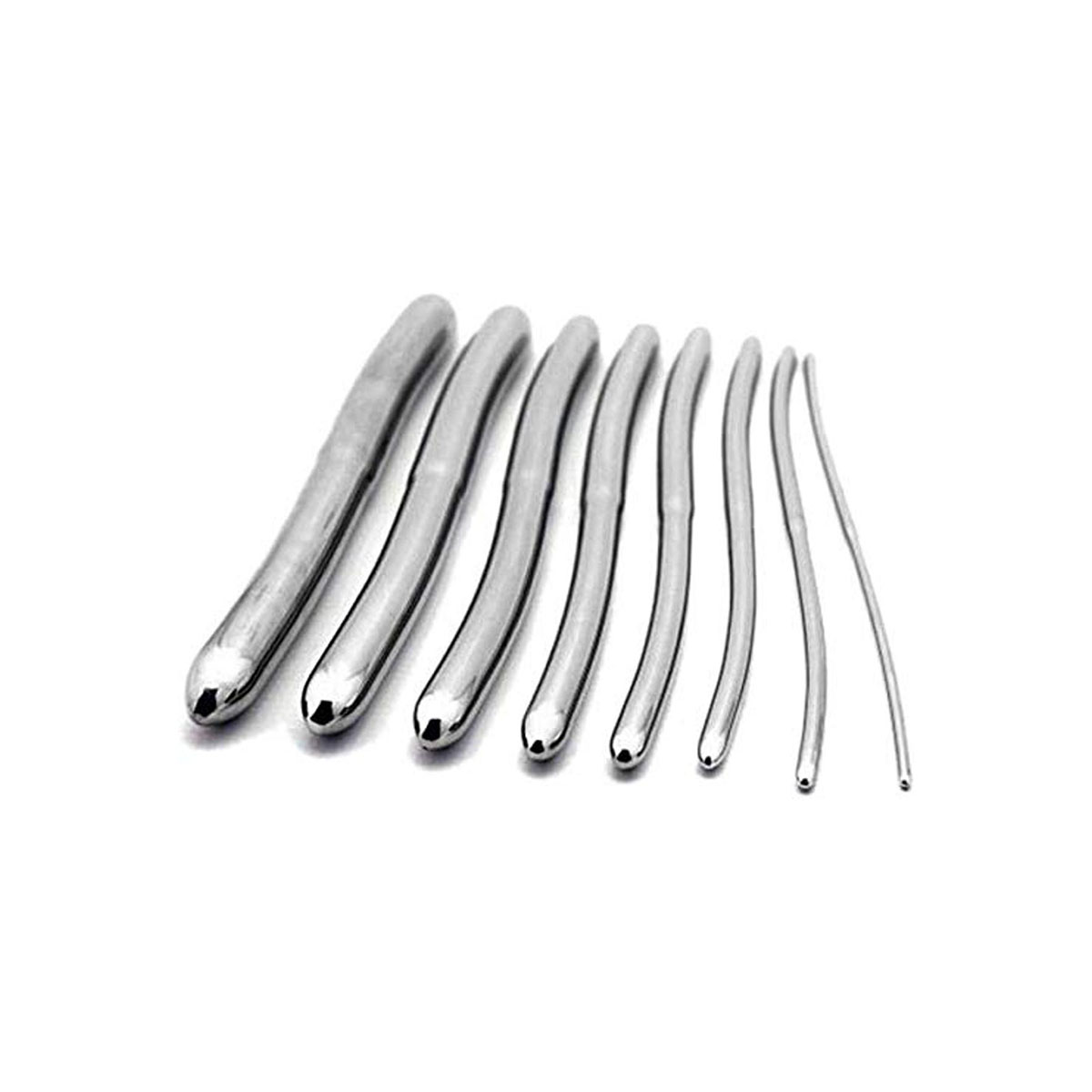 Picture of Silver Stainless Steel Double Ended Hegar Dilator Sounds Gynecology Instruments , Combo Set of 8 Pcs