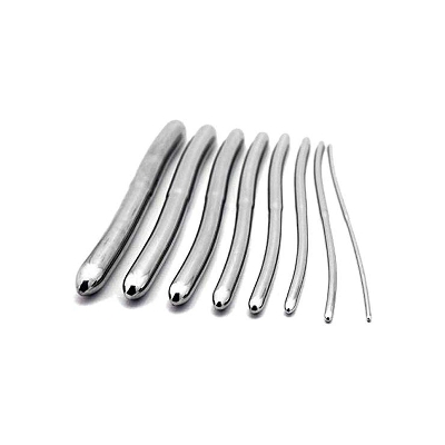 Picture of Silver Stainless Steel Double Ended Hegar Dilator Sounds Gynecology Instruments , Combo Set of 8 Pcs
