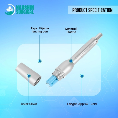 Picture of Hijama lancing pen lancet point pen hijama cupping bloodletting pen acupuncture massage 3Pin (Plastic Body)