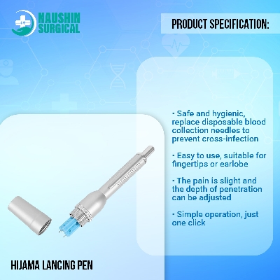 Picture of Hijama lancing pen lancet point pen hijama cupping bloodletting pen acupuncture massage 3Pin (Plastic Body)