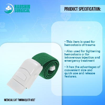 Picture of 1PC Medical Cat Tourniquet Belt First Aid Paramedic Doctor Emergency Sports Turnstile Buckle Outdoor Hemostatic Elastic Strap
