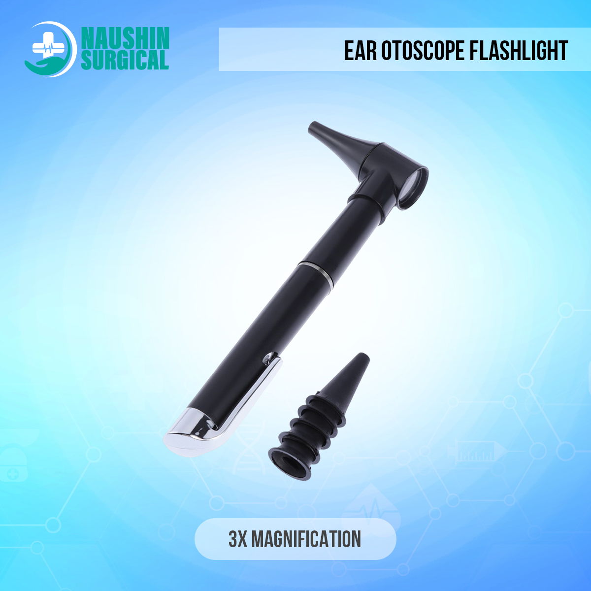 Picture of Ear Otoscope Ear Flashlight Medical Diagnostic Otoscope Ear Care Magnifying Lens Clinical Penlight Flashlight Ear Care Tools Set