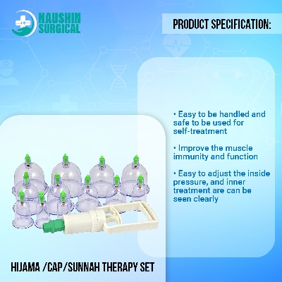 Picture of Hijama cupping Sunnah therapy 12psc set hijama  /Cap/Sunnah Therapy Set with 12 Pieces of Cap