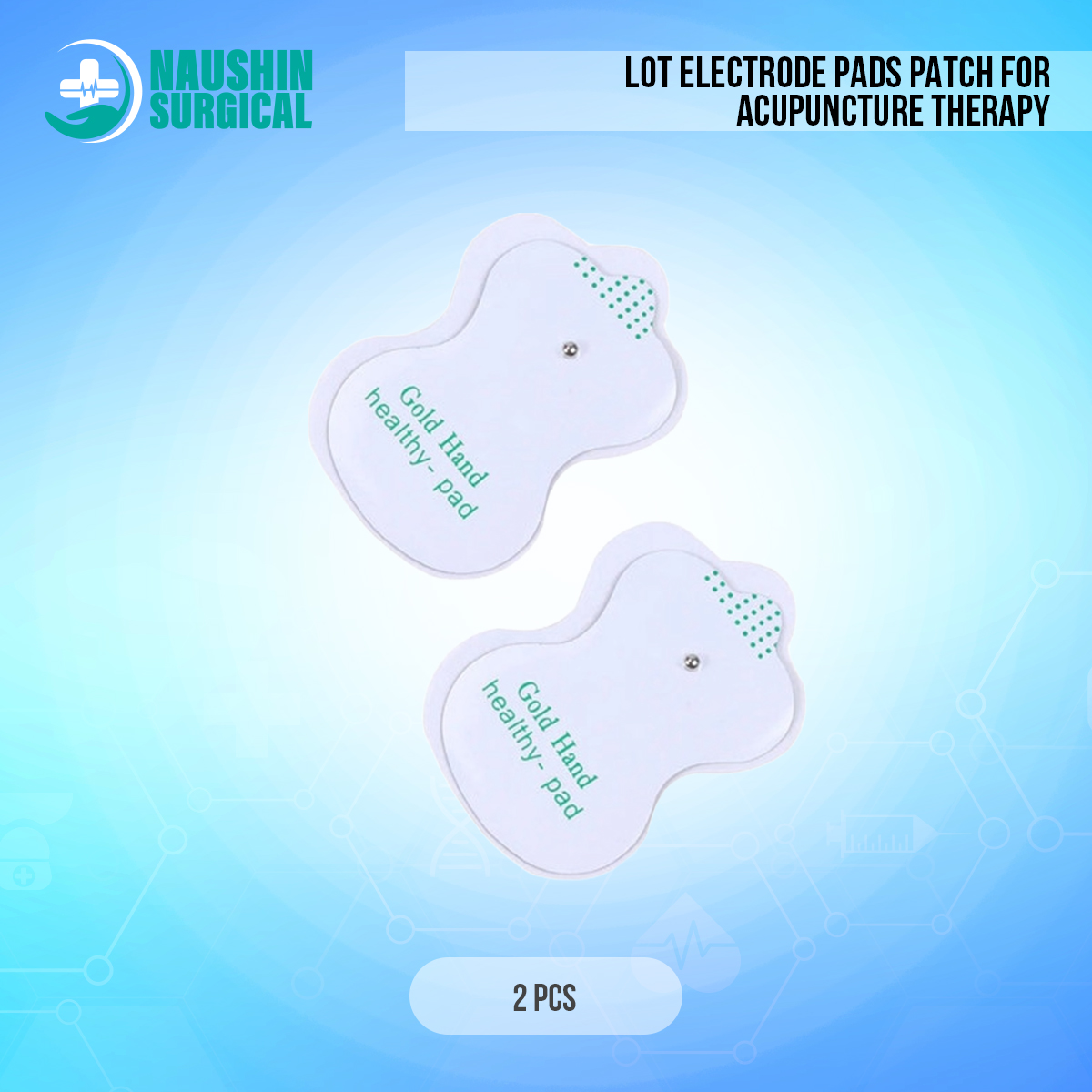 Picture of 2PCS/Lot Electrode Pads Patch For Acupuncture Therapy Machine Body Massager Electrical Muscle Stimulator Slimming Massage Patch