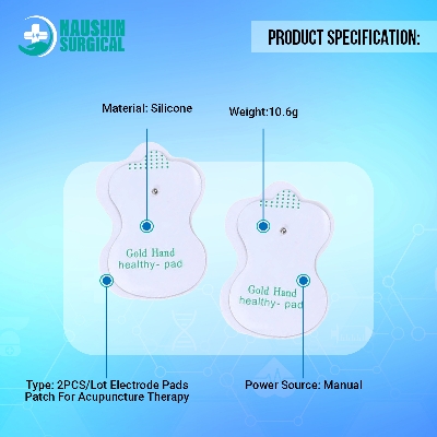 Picture of 2PCS/Lot Electrode Pads Patch For Acupuncture Therapy Machine Body Massager Electrical Muscle Stimulator Slimming Massage Patch