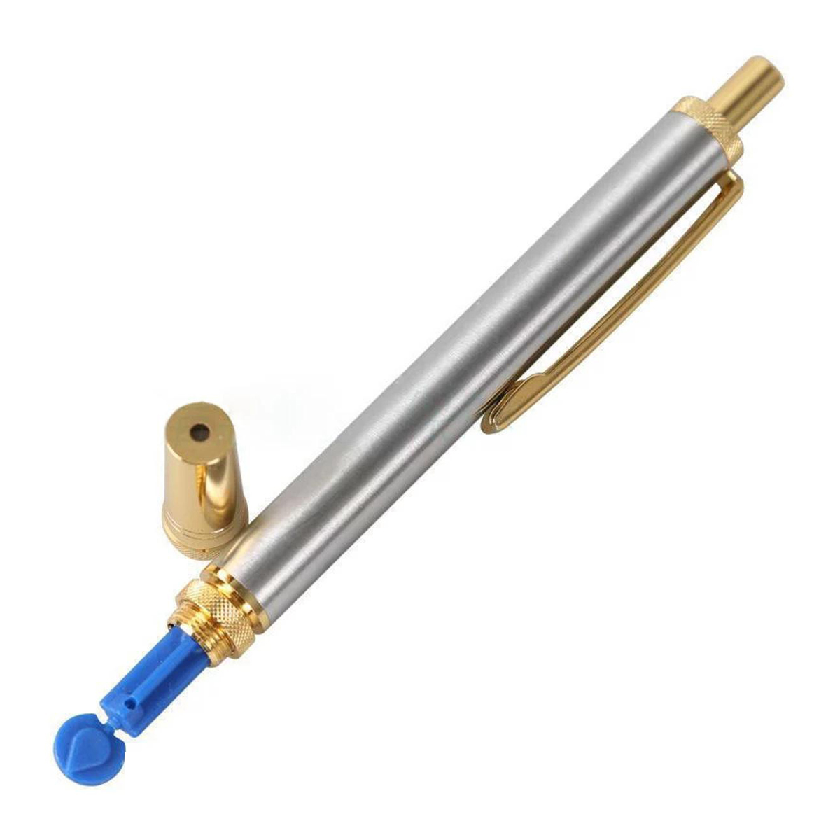 Picture of Hijama Cupping Bloodletting Hygienic Blood Glucose Test Acupuncture Painless Lancet Point Pen Single Head Needle Stainless Steel Silver