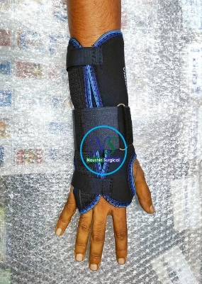 Picture of wrist and forearm splint