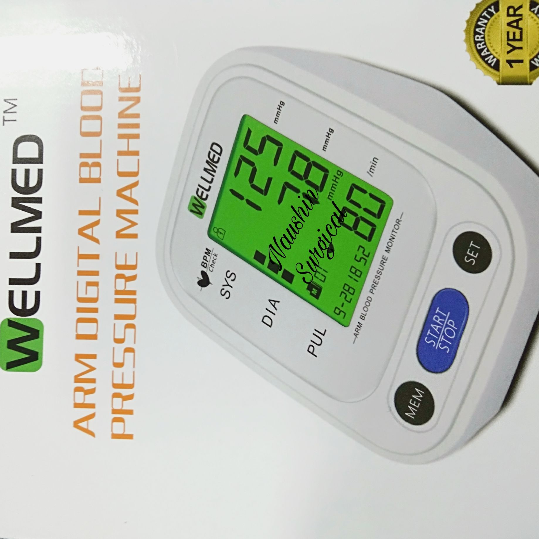 Picture of Digital Blood Pressure Machine Wellmed