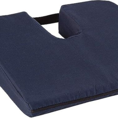 Picture of Coccyx Seat Cushion to Relieve Back, Sciatica and Tailbone Pain Ideal for Car, Office Chair