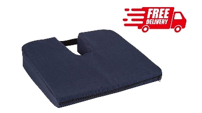Picture of Coccyx Seat Cushion to Relieve Back, Sciatica and Tailbone Pain Ideal for Car, Office Chair