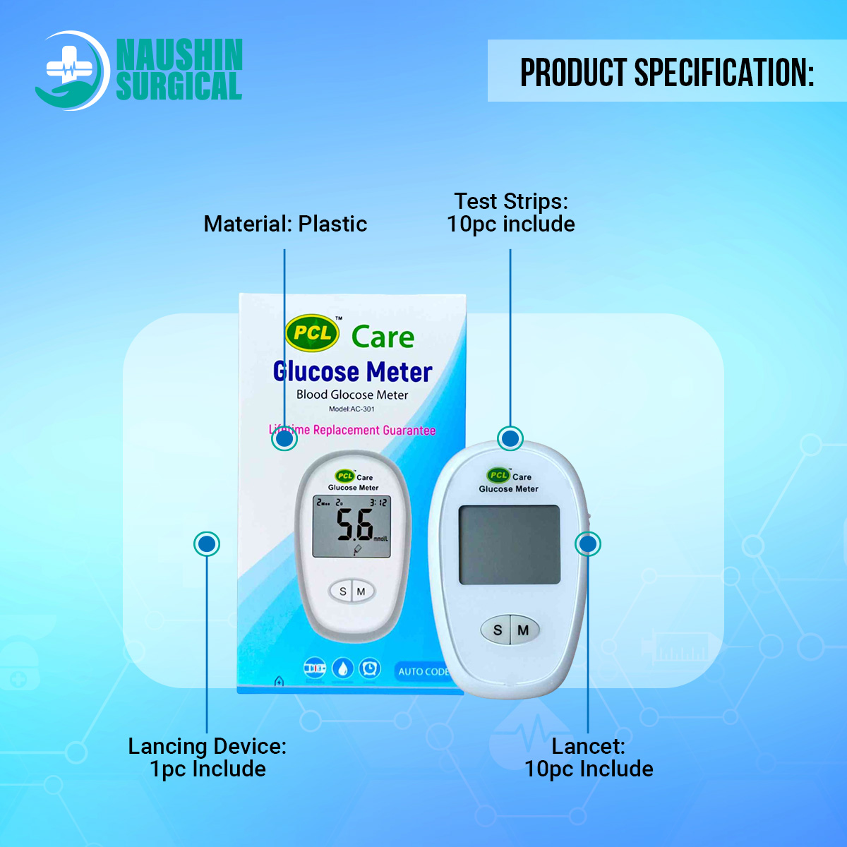 Picture of Care Blood Glucose meter Pcl