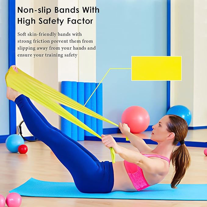 Picture of 1.5m TPE Resistance Bands Fitness Rubber band for Yoga Pilates Training Expander Elastic Strength Loop Bands for Crossfit Gym 34 Ratings5 Answered Questions