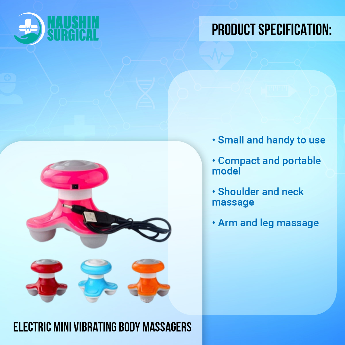 Picture of Electric Mini Handheld Vibrating Body Massagers & Slimming/Apple electric Massager