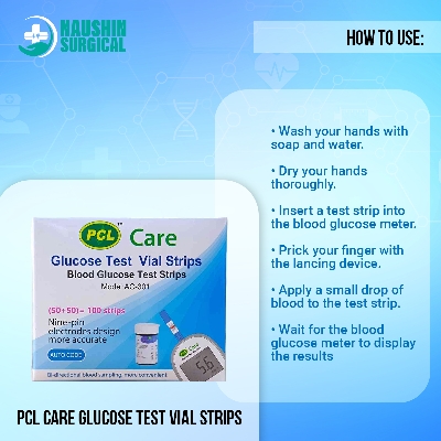 Picture of PCL Care Glucose Test Vial Strips 50 pcs