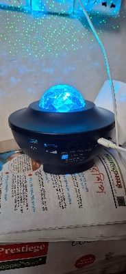 Picture of Galaxy Projector Star Starry Sky LED Night Light Projector Bluetooth Speaker Bedroom Lamp Universal Mini LED Lights Projector Light.