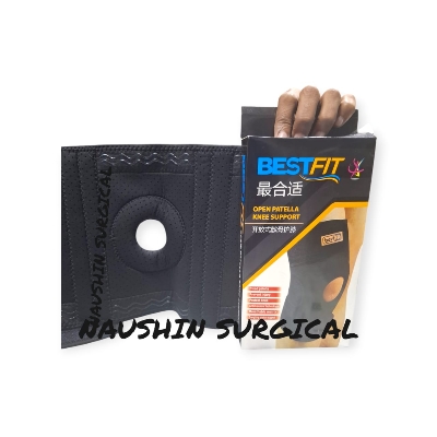 Picture of Open Patella Knee Support Adjustable Knee Support Patella, Knee Brace for Knee Pain Relief, Ligament Injury, Protection at Gym, Running,and Sports size L