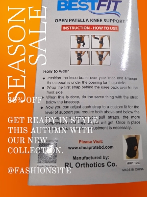 Picture of Open Patella Knee Support Adjustable Knee Support Patella, Knee Brace for Knee Pain Relief, Ligament Injury, Protection at Gym, Running,and Sports size L