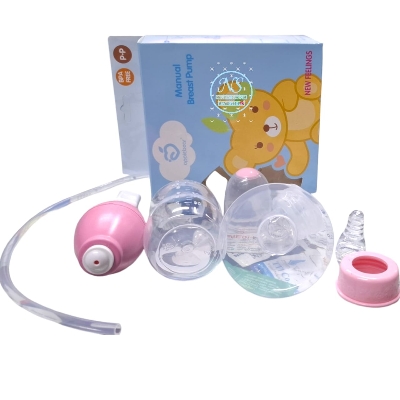 Picture of Apple Bear Brest Pump Manual Control Valve Mom Breastfeeding Baby Milk Suction Feeding Newborn Bottle 1 set
