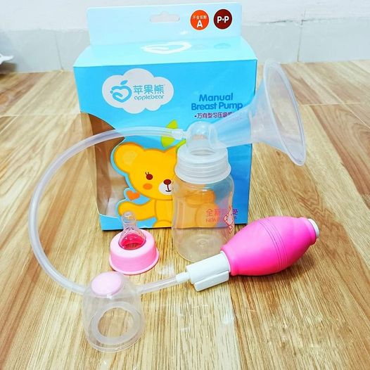 Picture of Apple Bear Brest Pump Manual Control Valve Mom Breastfeeding Baby Milk Suction Feeding Newborn Bottle 1 set