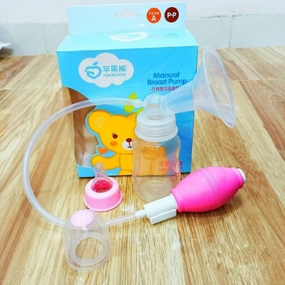Picture of Apple Bear Brest Pump Manual Control Valve Mom Breastfeeding Baby Milk Suction Feeding Newborn Bottle 1 set