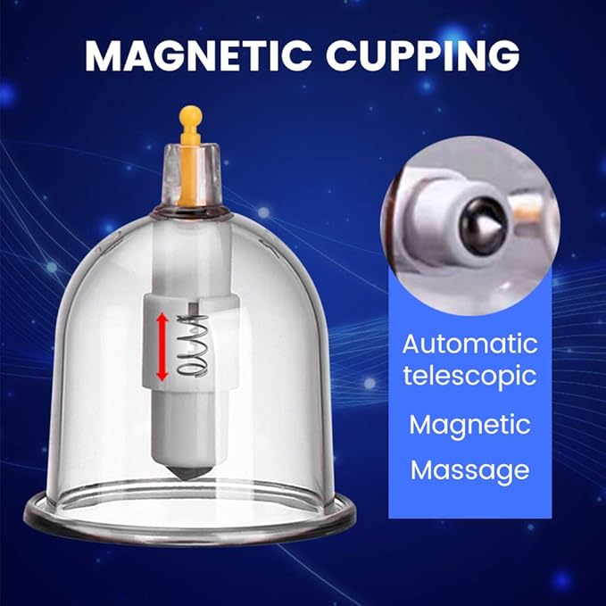 Picture of Electric Vacuum Cupping Machine Therapy Set ,Cupping Sets, Portable Electric Cupping Therapy Set Machine with Pump, Professional Vacuum Suction Cups, Electric Universal Cupping Kit for Homeuse