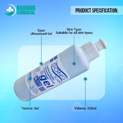 Picture of Ultrasound Sono Gel 250ML Blue 1pcs