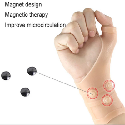 Picture of 1pcs And 6 Magnets Magnetic Silicone Gloves Gel Thumb Wrist Gloves