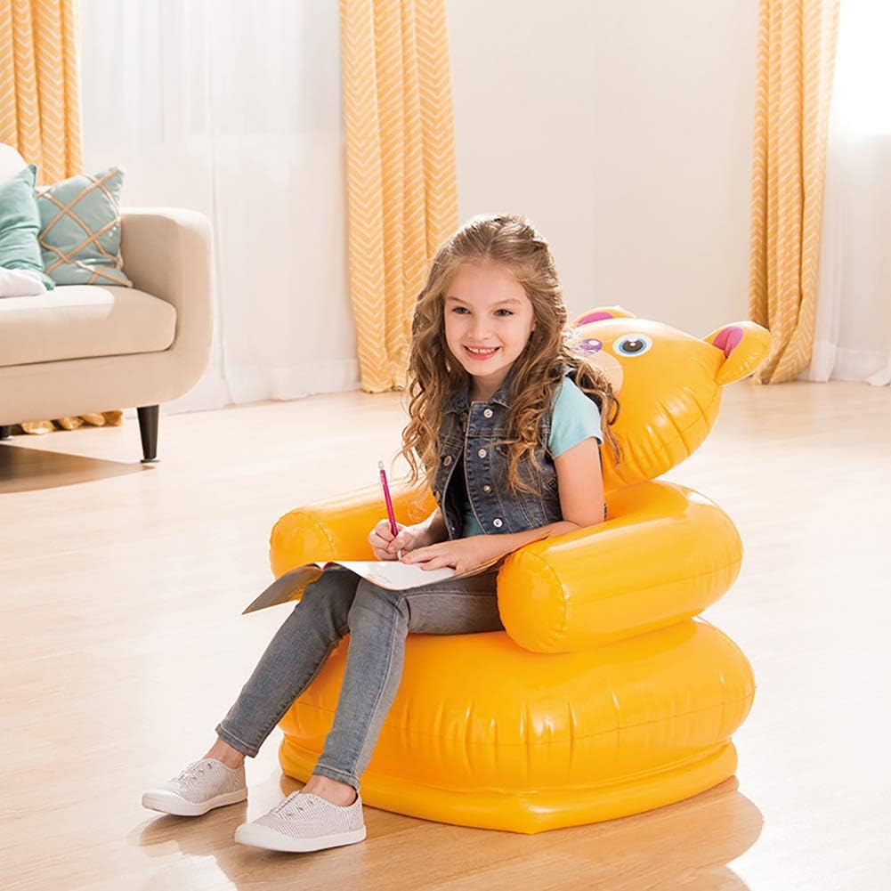 Picture of TIGER/TEDDY SHAPE Cartoon Creative INFLATABLE AIR SOFA Kids Chair-Household Toddlers for Children 3 to 8 Years,Cartoon Creative Inflatable Air Sofa Kids Chair