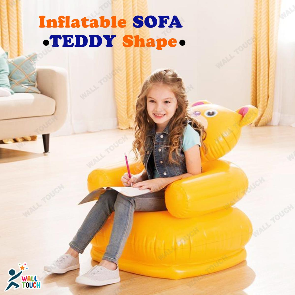 Picture of TIGER/TEDDY SHAPE Cartoon Creative INFLATABLE AIR SOFA Kids Chair-Household Toddlers for Children 3 to 8 Years,Cartoon Creative Inflatable Air Sofa Kids Chair