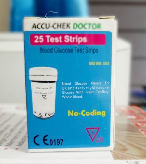 Picture of Accu Chek Doctor 25pc Test Strips for Glucose Meter