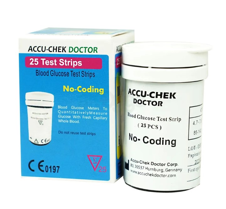 Picture of Accu Chek Doctor 25pc Test Strips for Glucose Meter