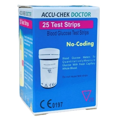 Picture of Accu Chek Doctor 25pc Test Strips for Glucose Meter