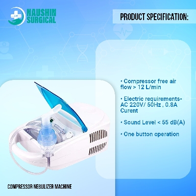 Picture of Compressor Nebulizer Machine for Child and Adult Portable Compressor Nebulizer