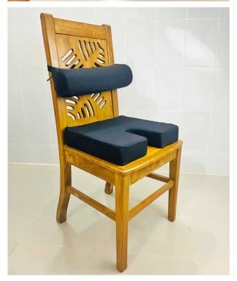 Picture of Coccyx Seat Cushion to Relieve Back, Sciatica and Tailbone Pain Ideal for Car, Office Chair (Multicolour)