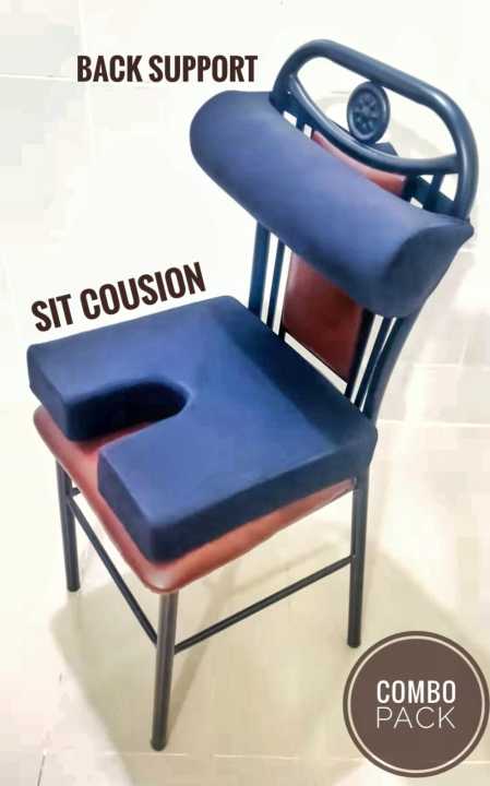 Picture of Coccyx Seat Cushion to Relieve Back, Sciatica and Tailbone Pain Ideal for Car, Office Chair (Multicolour)