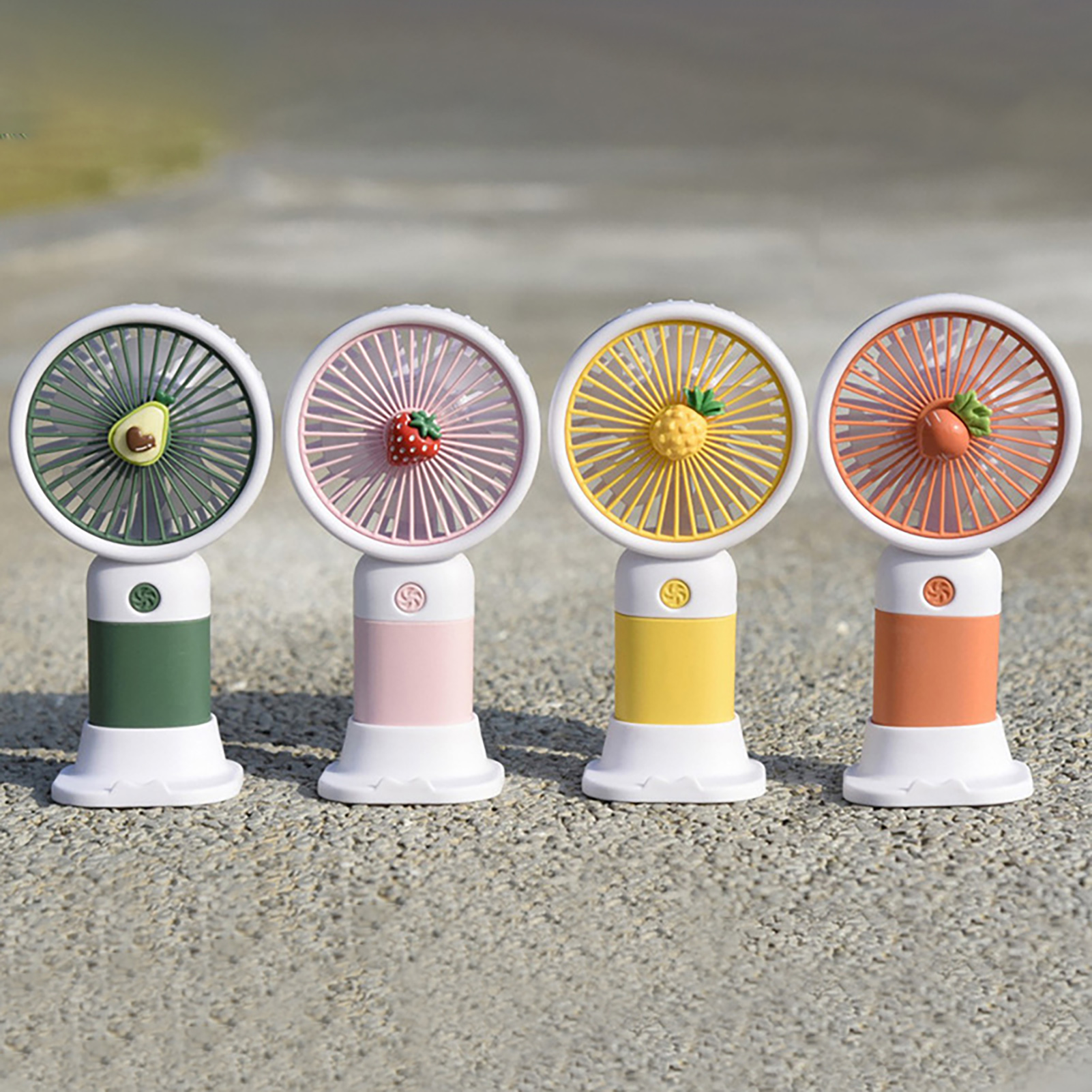 Picture of Mini USB portabel Rechargeable Fan USB rechargeable  portable handheld mini pocket fan Handheld Portable Fan USB Rechargeable Fan with Phone Holder Function for Student Dormitory Office Desktop or Outdoor Fan