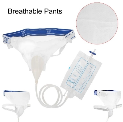 Picture of Urine Collector Silicone Urinal with Young Man  Urine Catheter Bags Urine Collection Bag Young Man