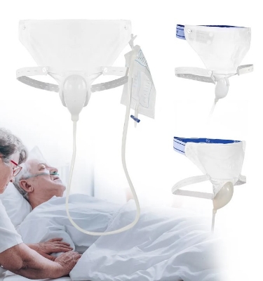 Picture of Urine Collector Silicone Urinal with Young Man  Urine Catheter Bags Urine Collection Bag Young Man