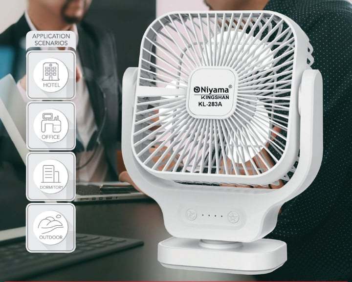 Picture of Rechargeable Mini Fan 7 Inch Fan 3 in 1 Mini Portable Fan Humidifier Air Cooling FanThis is  Rrechargeable Fan
