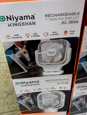 Picture of Rechargeable Mini Fan 7 Inch Fan 3 in 1 Mini Portable Fan Humidifier Air Cooling FanThis is  Rrechargeable Fan