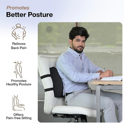 Picture of Orthopaedic Back Support (Backrest) High Density Memory Foam (Universal Size