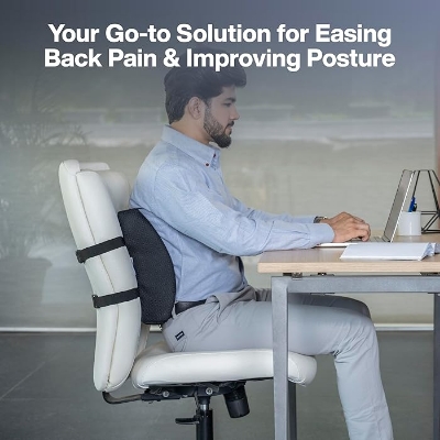 Picture of Orthopaedic Back Support (Backrest) High Density Memory Foam (Universal Size