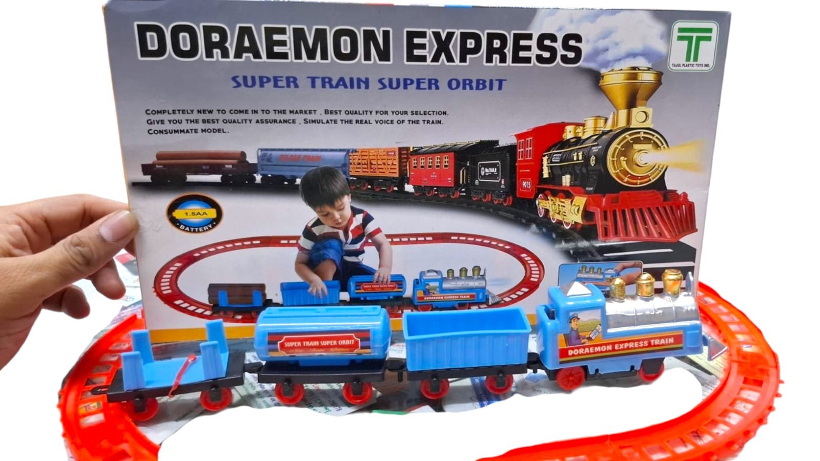 Picture of Mini Express Train Set For Kids - Car Toy with Battery 1 pis
