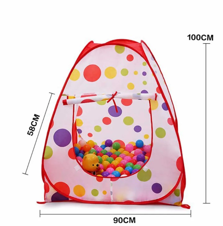 Picture of Baby Tent Play House for Kids With 50 pcs plastic balls Frozen First Play Tent 3-4 Ages