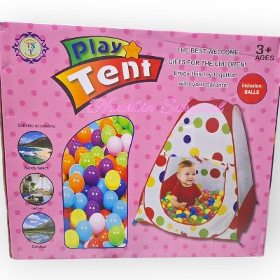 Picture of Baby Tent Play House for Kids With 50 pcs plastic balls Frozen First Play Tent 3-4 Ages