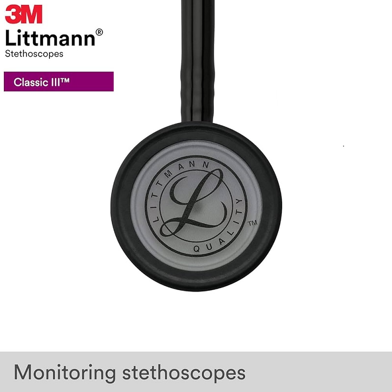 Picture of Littmann Classic III Chestpiece Monitoring Stethoscope, All Black