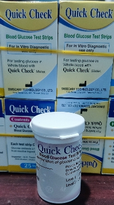 Picture of Quick Check Blood Glucose Monitor Test Strips/Diabetics Machine Test Strips/Glucometer Strip - 25 pcs