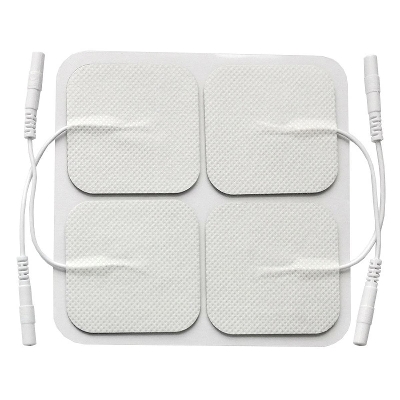 Picture of 2 Pair 5x5cm Electrode Pads for Electric Tens Acupuncture Digital Therapy Machine for Slimming Electric Body Massager Frequency