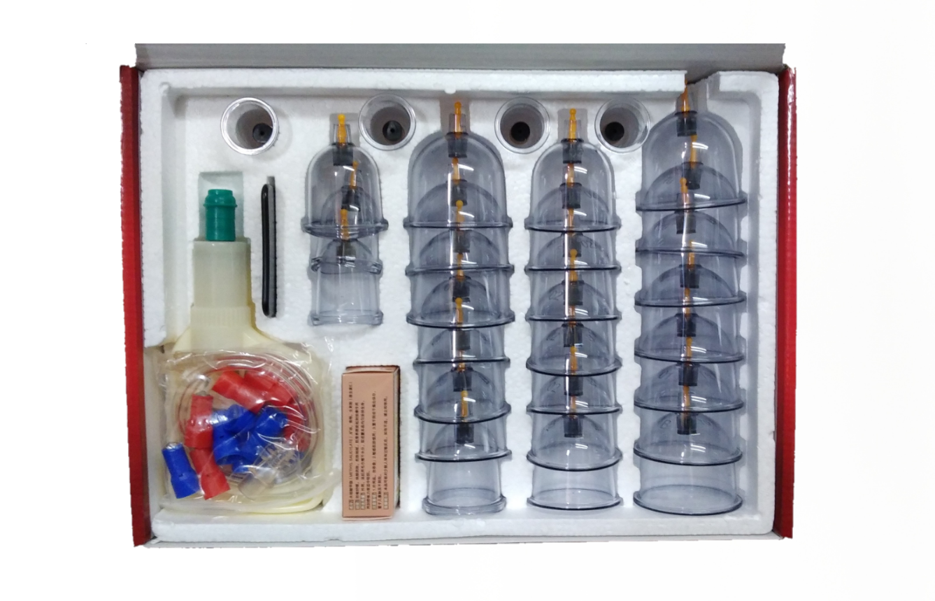 Picture of 32 Vacuum Cups Chinese Medicine  Therapy Cupping Set Acupuncture Massager hijama